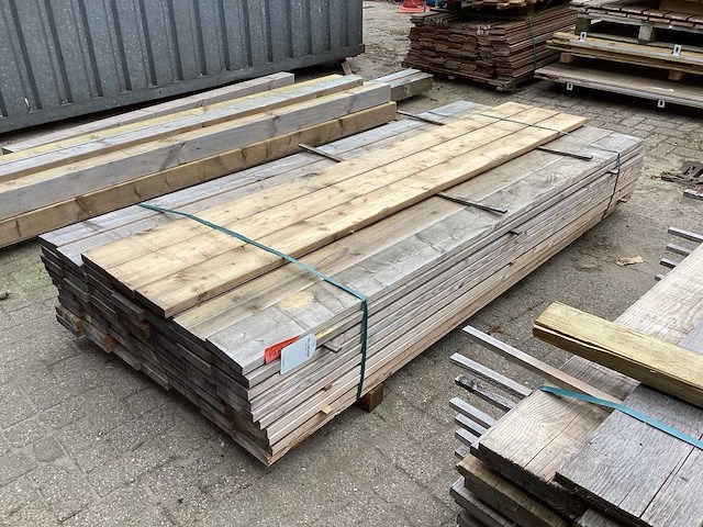 Vuren plank 144x28x2380mm (60x) - afbeelding 1 van  5