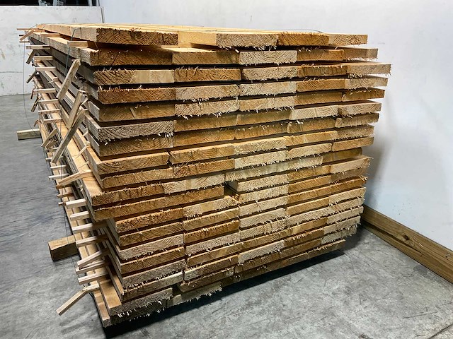 Vuren plank 300x21,5x3,5 cm (50x) - afbeelding 3 van  4
