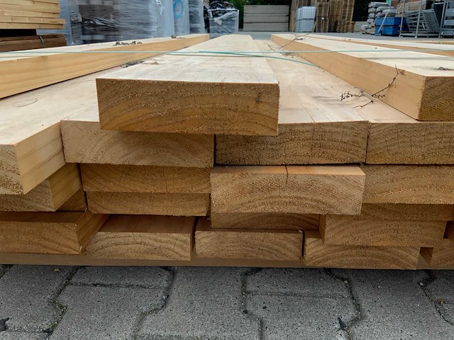 Vuren plank 3050x145x45mm (39x) - afbeelding 4 van  9
