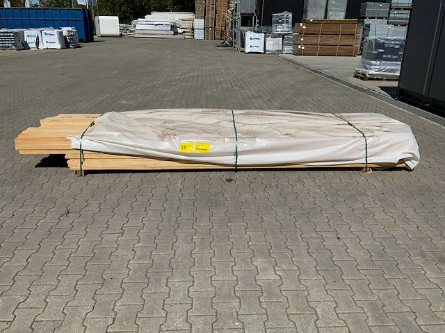 Vuren plank 3600x100x25mm / vuren balk 4250x100x50mm (95x) - afbeelding 2 van  5