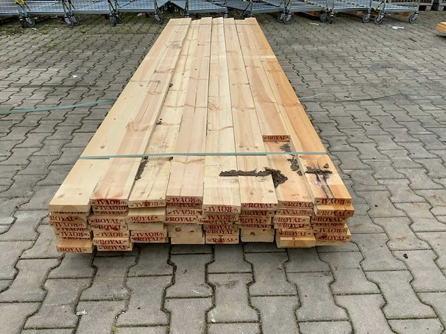 Vuren plank 3600x120x28mm (62x) - afbeelding 3 van  10