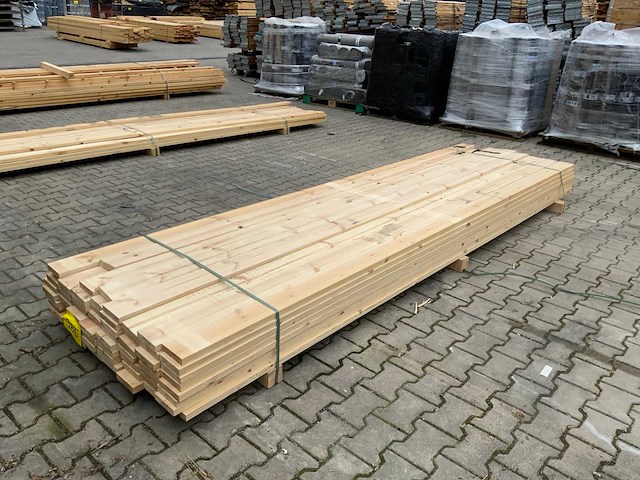 Vuren plank 3600x120x28mm (62x) - afbeelding 10 van  10