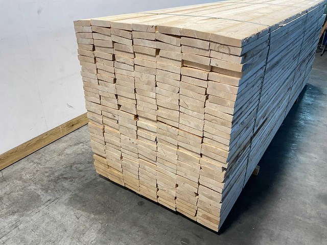 Vuren plank 360x15x3.2 cm (64x) - afbeelding 3 van  6