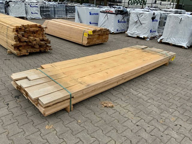 Vuren plank 3650x155x25mm 44st - afbeelding 1 van  1