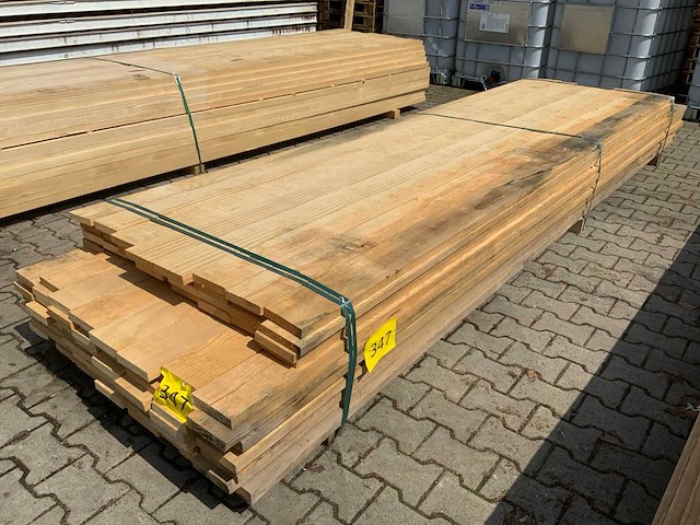 Vuren plank 3660-4260x120x25mm 112st nieuw - afbeelding 1 van  1