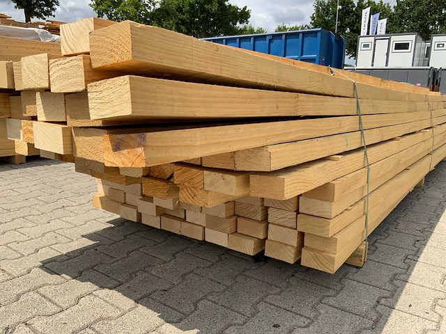 Vuren plank 3665-4885x100x55mm (103x) - afbeelding 6 van  8
