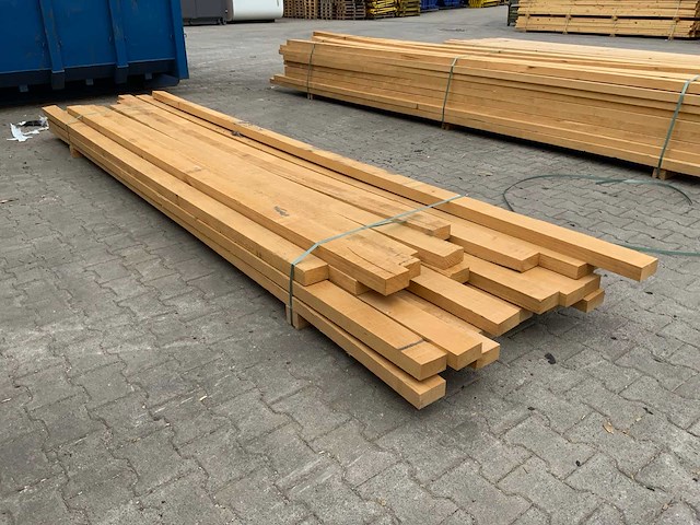Vuren plank 3670-4270x100x53mm (31x) - afbeelding 4 van  7