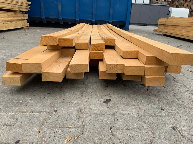 Vuren plank 3670-4270x100x53mm (31x) - afbeelding 5 van  7