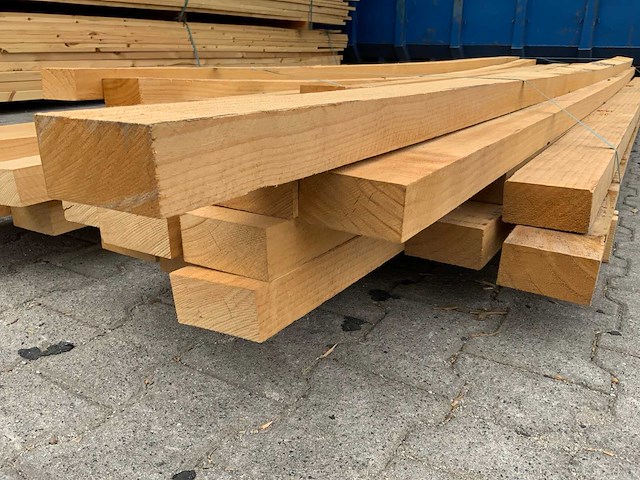 Vuren plank 3670-4270x100x53mm (31x) - afbeelding 6 van  7