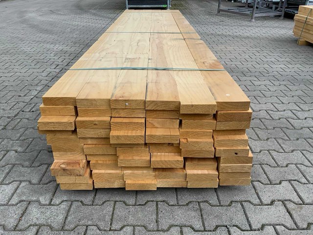 Vuren plank 3670x145x45mm (60x) - afbeelding 2 van  9