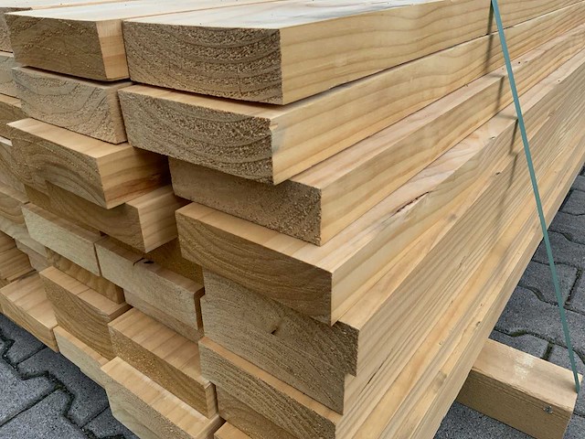 Vuren plank 3670x145x45mm (66x) - afbeelding 4 van  8