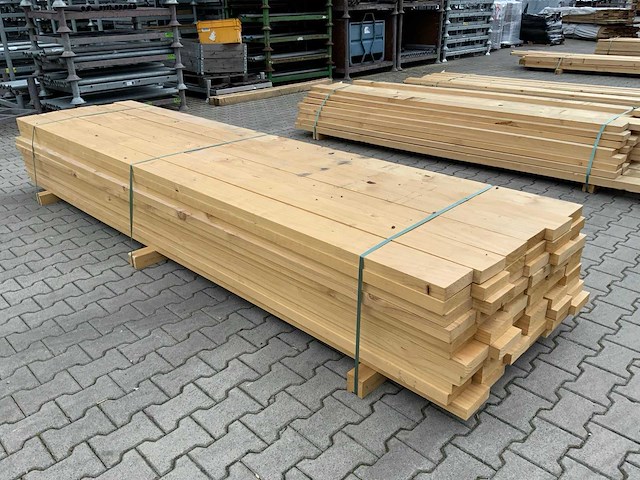 Vuren plank 3670x145x45mm (66x) - afbeelding 6 van  8