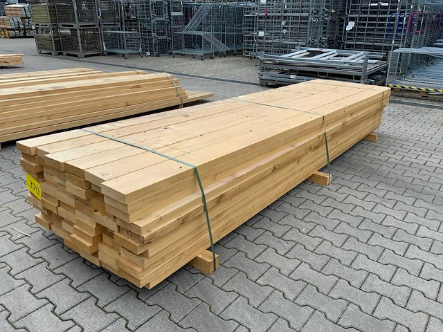 Vuren plank 3670x145x45mm (66x) - afbeelding 7 van  8