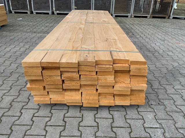 Vuren plank 3670x145x45mm (70x) - afbeelding 2 van  5