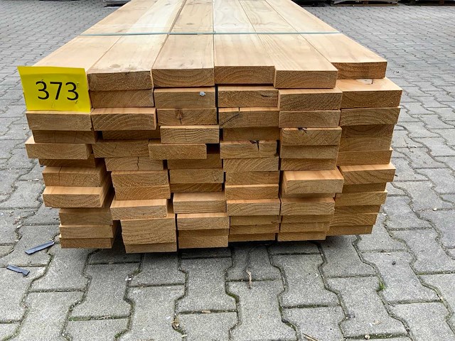 Vuren plank 3670x145x45mm (72x) - afbeelding 2 van  10
