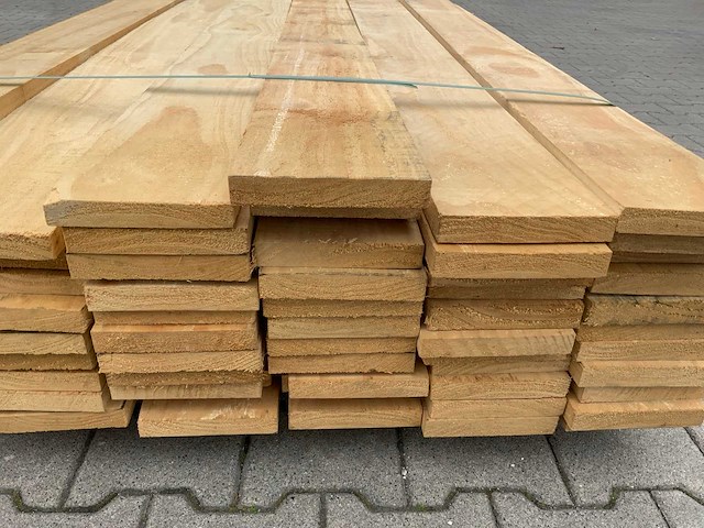 Vuren plank 3670x150x25mm (64x) - afbeelding 3 van  7