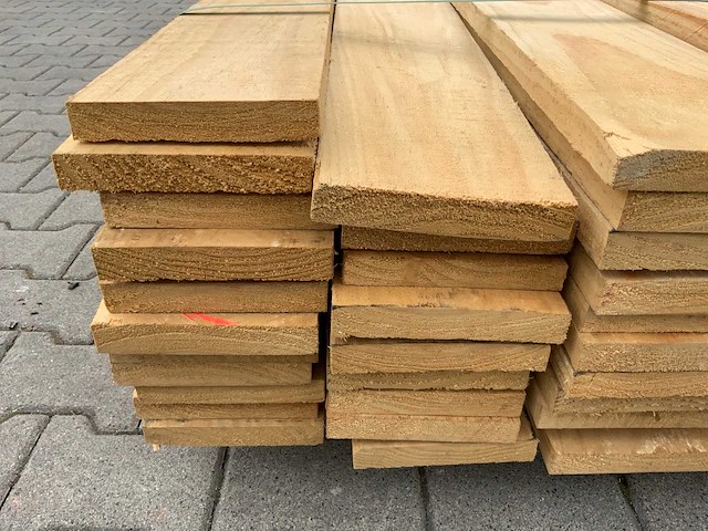 Vuren plank 3670x150x25mm (64x) - afbeelding 6 van  7