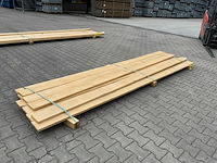 Vuren plank 3670x155x28mm (10x) - afbeelding 1 van  6