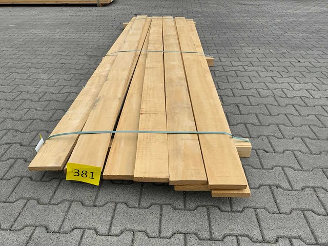 Vuren plank 3670x155x28mm (10x) - afbeelding 2 van  6