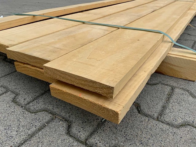 Vuren plank 3670x155x28mm (10x) - afbeelding 4 van  6