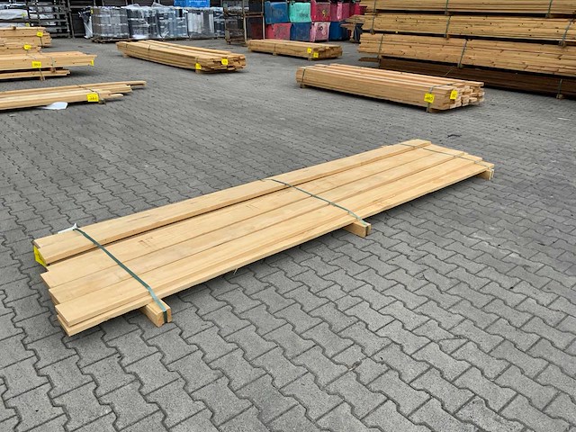 Vuren plank 3670x155x28mm (10x) - afbeelding 6 van  6