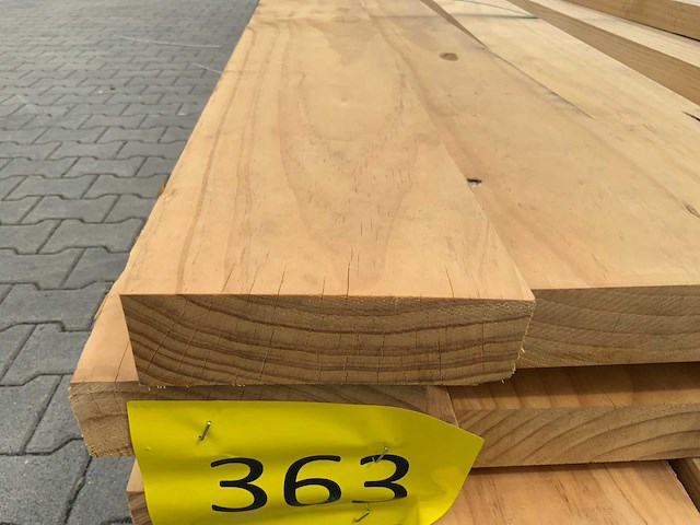 Vuren plank 3700/4270x145x42mm (70x) - afbeelding 2 van  10