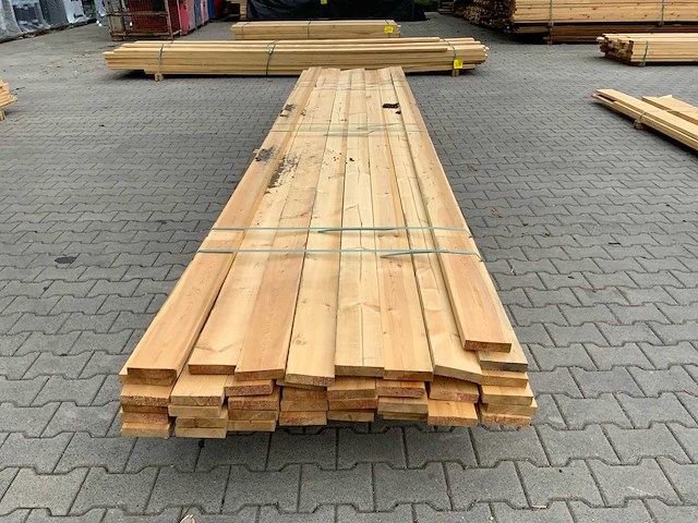 Vuren plank 3900/4800x120x28mm (59x) - afbeelding 2 van  5