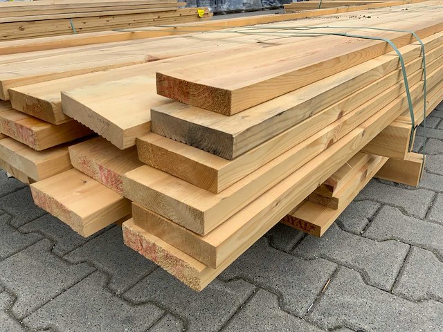 Vuren plank 3900/4800x120x28mm (59x) - afbeelding 4 van  5