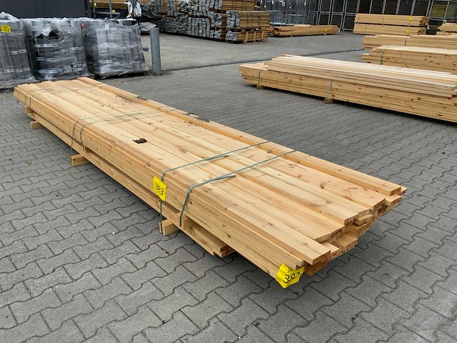 Vuren plank 3900/4800x120x28mm (59x) - afbeelding 5 van  5