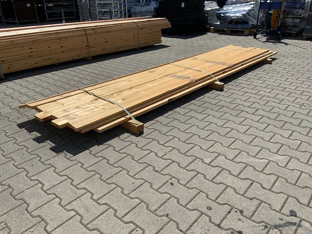 Vuren plank 3900x120x25mm (24x) - afbeelding 1 van  7