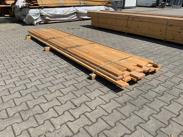 Vuren plank 3900x120x25mm (24x) - afbeelding 2 van  7