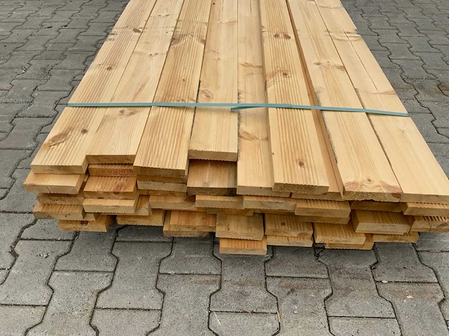 Vuren plank 3900x120x28mm (64x) - afbeelding 4 van  9