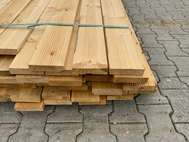 Vuren plank 3900x120x28mm (64x) - afbeelding 5 van  9