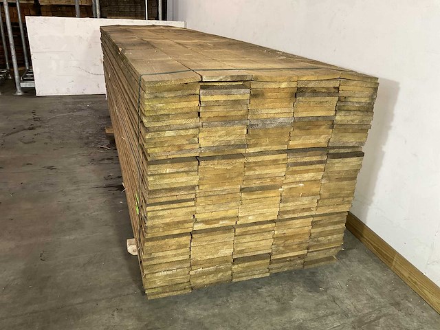 Vuren plank 390x22,5x2,4 cm (30x) - afbeelding 3 van  6