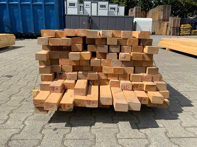 Vuren plank 4200x70x50mm (109x) - afbeelding 5 van  7