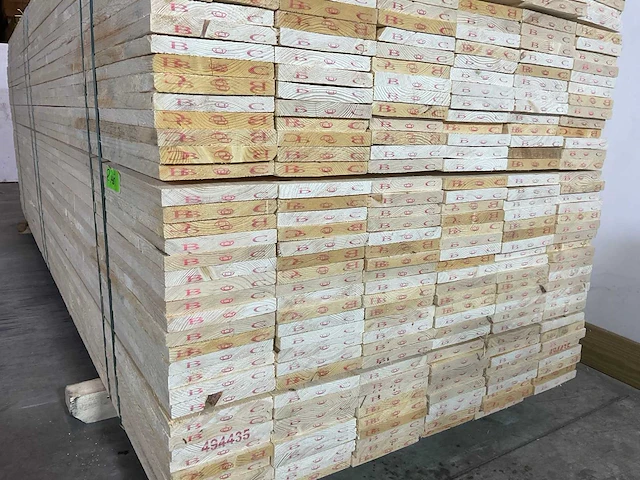 Vuren plank 420x17,5x2,2 cm (292x) - afbeelding 4 van  6