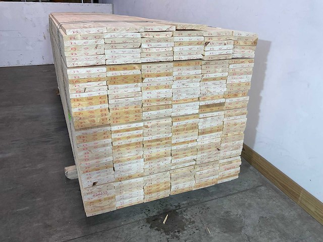 Vuren plank 420x17,5x2,2 cm (60x) - afbeelding 2 van  2