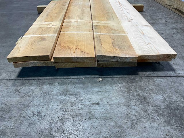 Vuren plank 420x19x2,5 cm (8x) - afbeelding 7 van  8