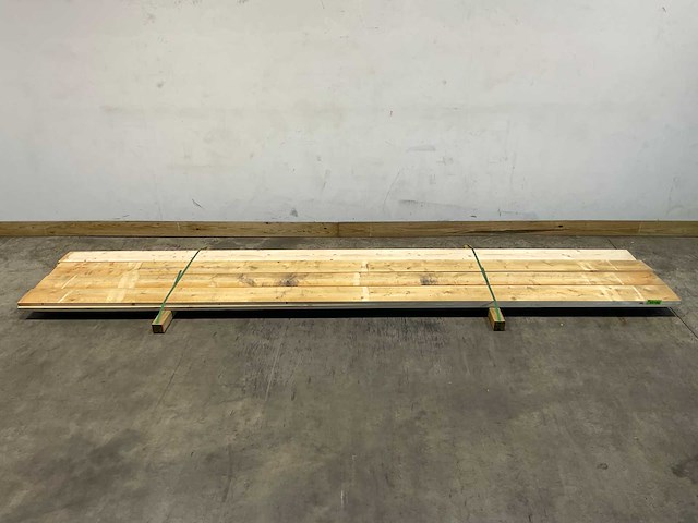 Vuren plank 420x19x2,5 cm (8x) - afbeelding 1 van  4