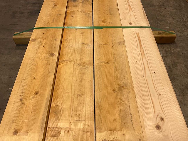 Vuren plank 420x19x2,5 cm (8x) - afbeelding 2 van  4