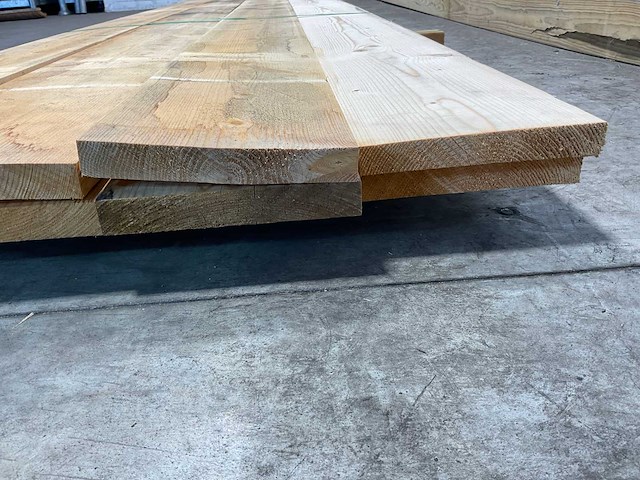 Vuren plank 420x19x2,5 cm (8x) - afbeelding 6 van  6
