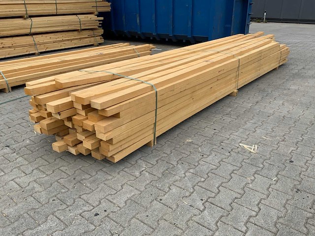 Vuren plank 4270-4875x100x55mm (86x) - afbeelding 1 van  7
