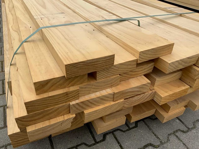 Vuren plank 4270/4875x145x45mm (44x) - afbeelding 6 van  9