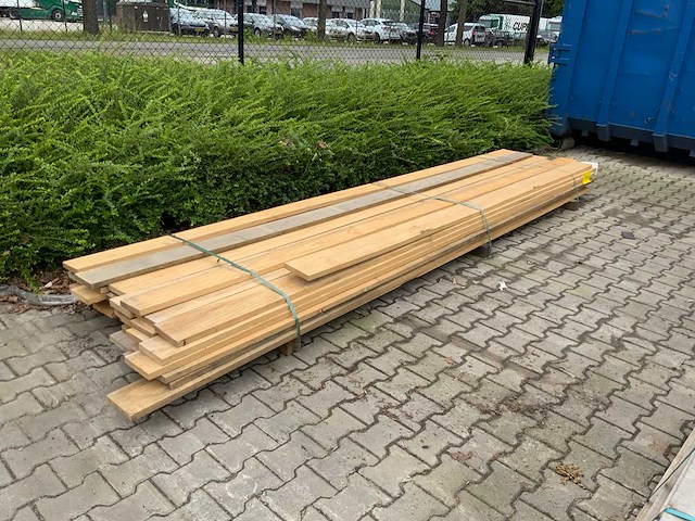 Vuren plank 4280x155x30mm (42x) - afbeelding 2 van  8