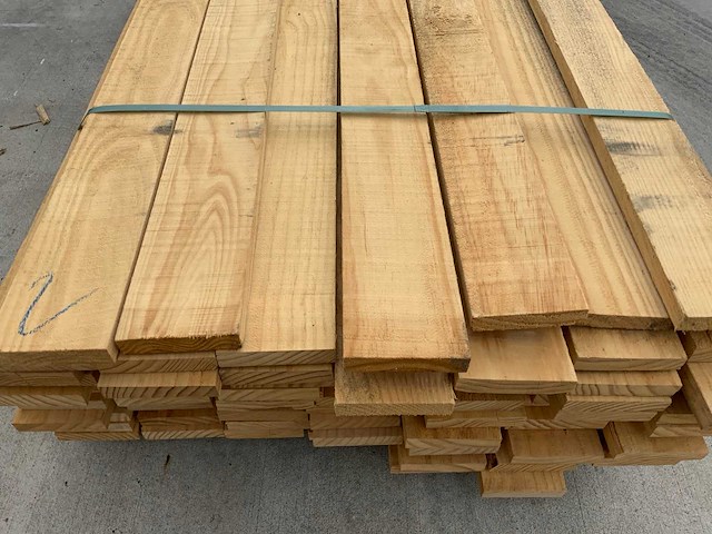 Vuren plank 4300x130x25mm (98x) - afbeelding 5 van  8