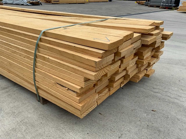 Vuren plank 4300x130x25mm (98x) - afbeelding 8 van  8