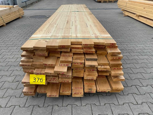Vuren plank 4500/4800x120x28mm (136x) - afbeelding 7 van  9