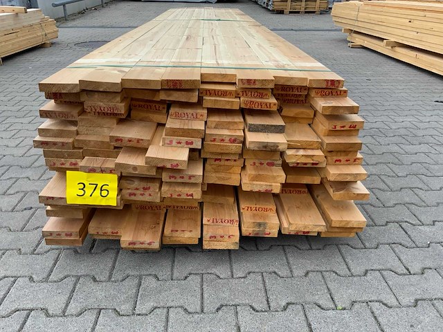 Vuren plank 4500/4800x120x28mm (136x) - afbeelding 8 van  9