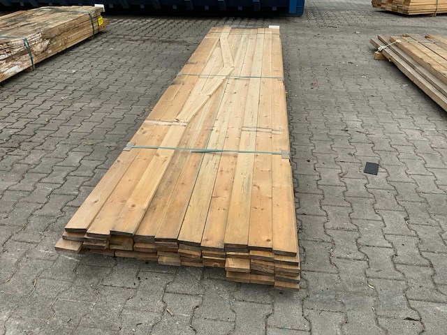 Vuren plank 4500x95x20mm (55x) - afbeelding 2 van  7
