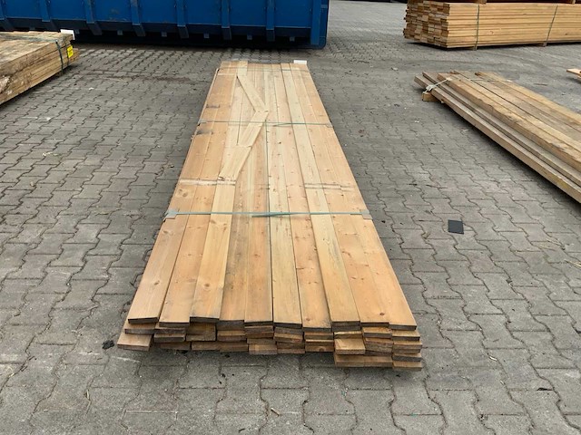 Vuren plank 4500x95x20mm (55x) - afbeelding 3 van  7